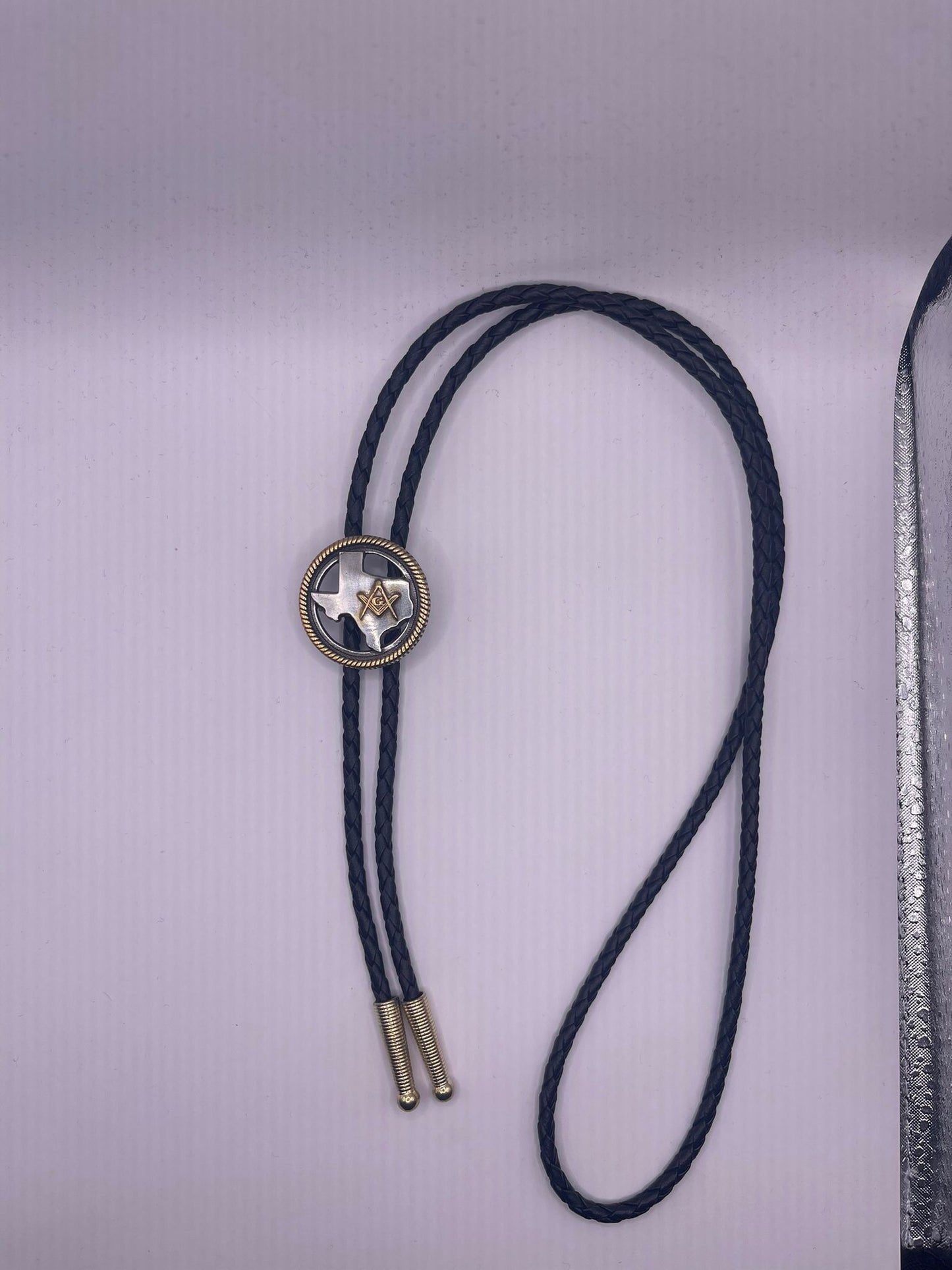 Masonic Freemasons Silver Rodeo Western Cowboy Bolotie , Rodeo Texas Theme Cowboy Bolo Tie , Western Bolo Tie Chain Necklace