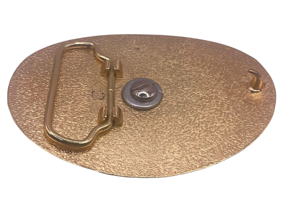 The State of Texas Bull Star Emblem Gold Tone Unisex Fashion Western Cowboy Belt Buckles