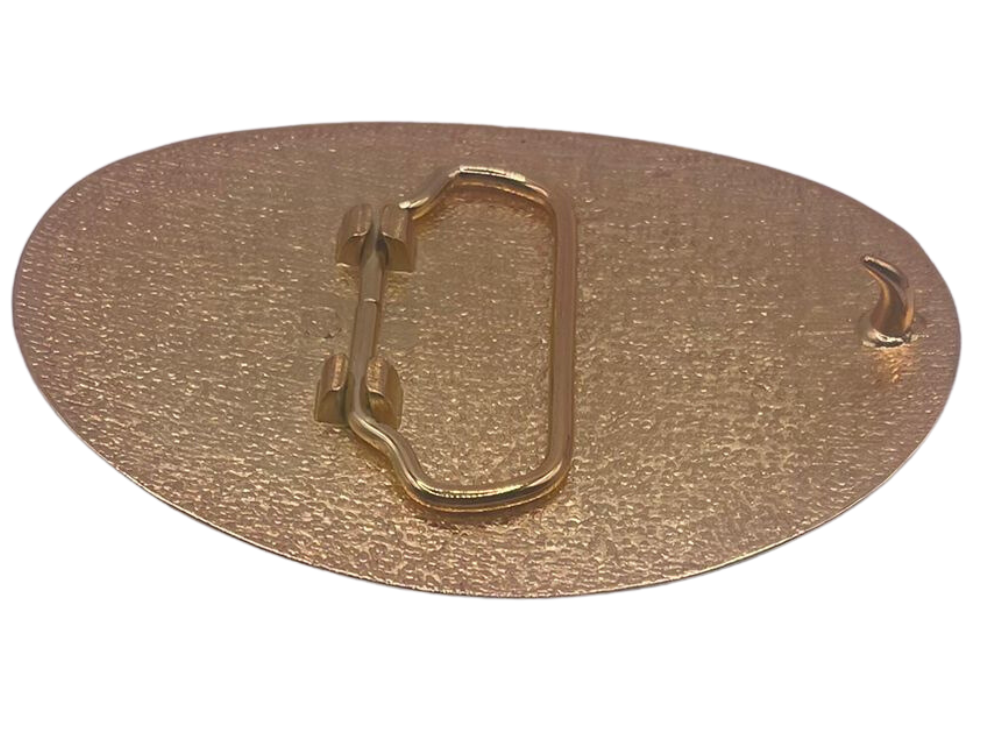 The State of Texas Lone Star Emblem Gold Tone Unisex Fashion Western Cowboy Belt Buckles