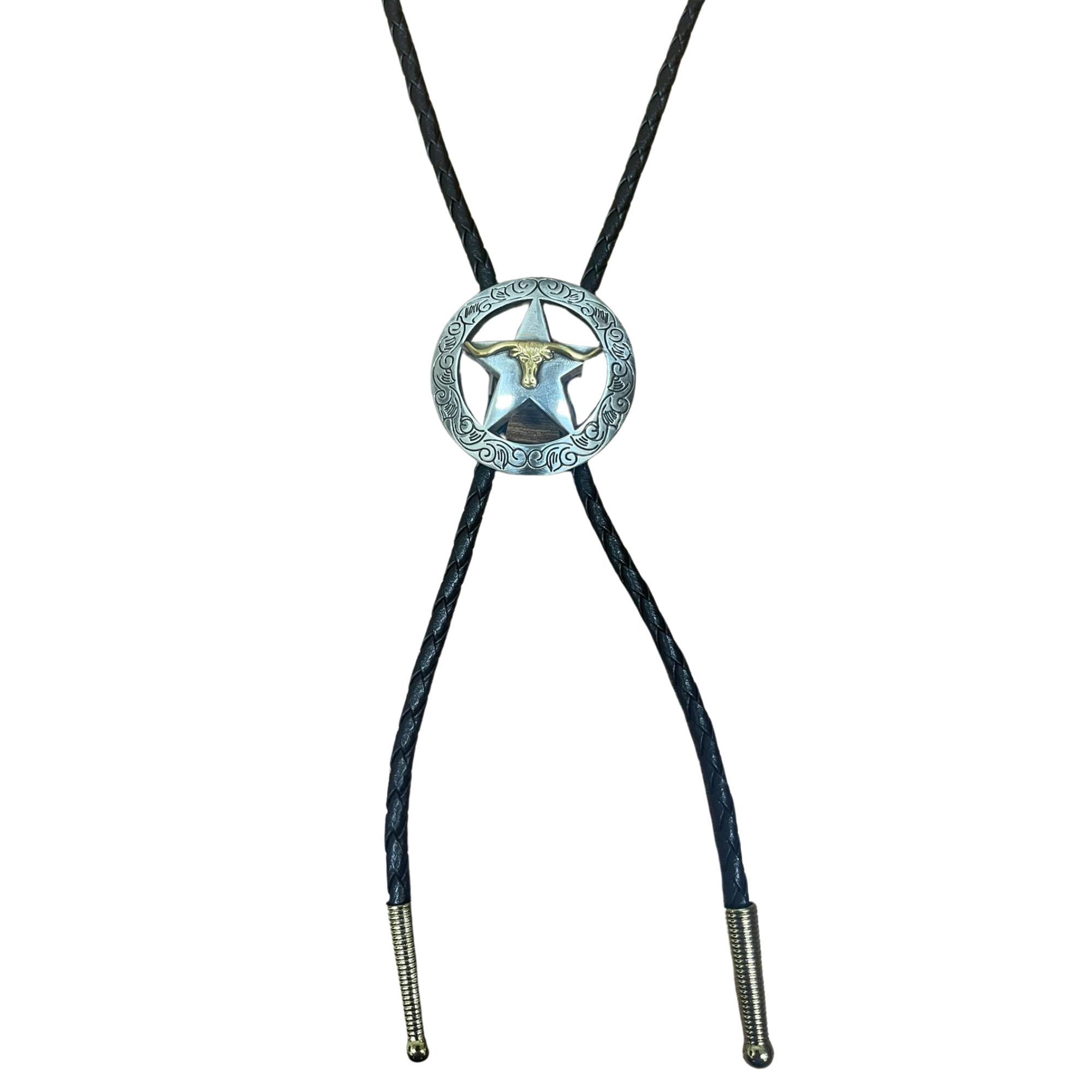 STAR THE STATE OF TEXAS RANGER SILVER RODEO COWBOY BOLOTIE WESTERN BOLO TIE