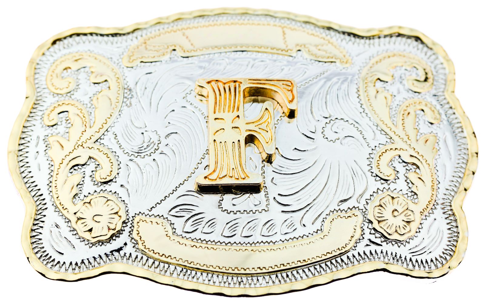 WMG Wear Initial Letter C Cowboy Rodeo Western Belt Buckle