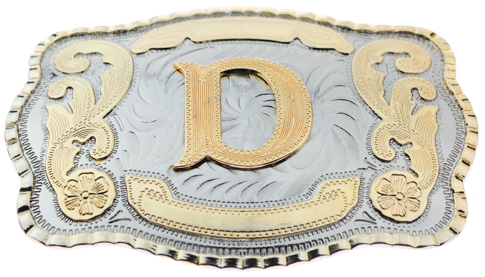 Initial Letter N Cowboy Rodeo Western Metal Belt Buckle – Men’s, Multicolor