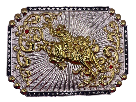 WMG Western Rodeo Belt Buckle Rodeo Cowboy Horse Unisex Fashion Belt Buckle