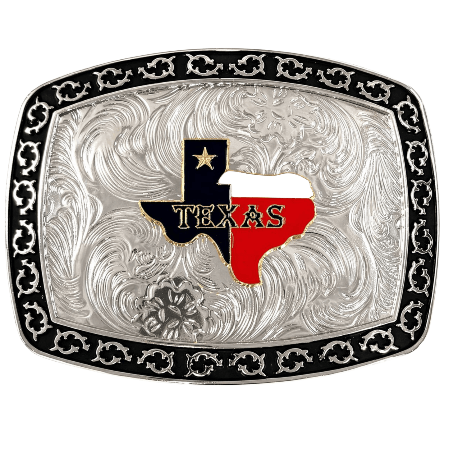 Texas TX State Flag Western Rodeo Large Metal Belt Buckle