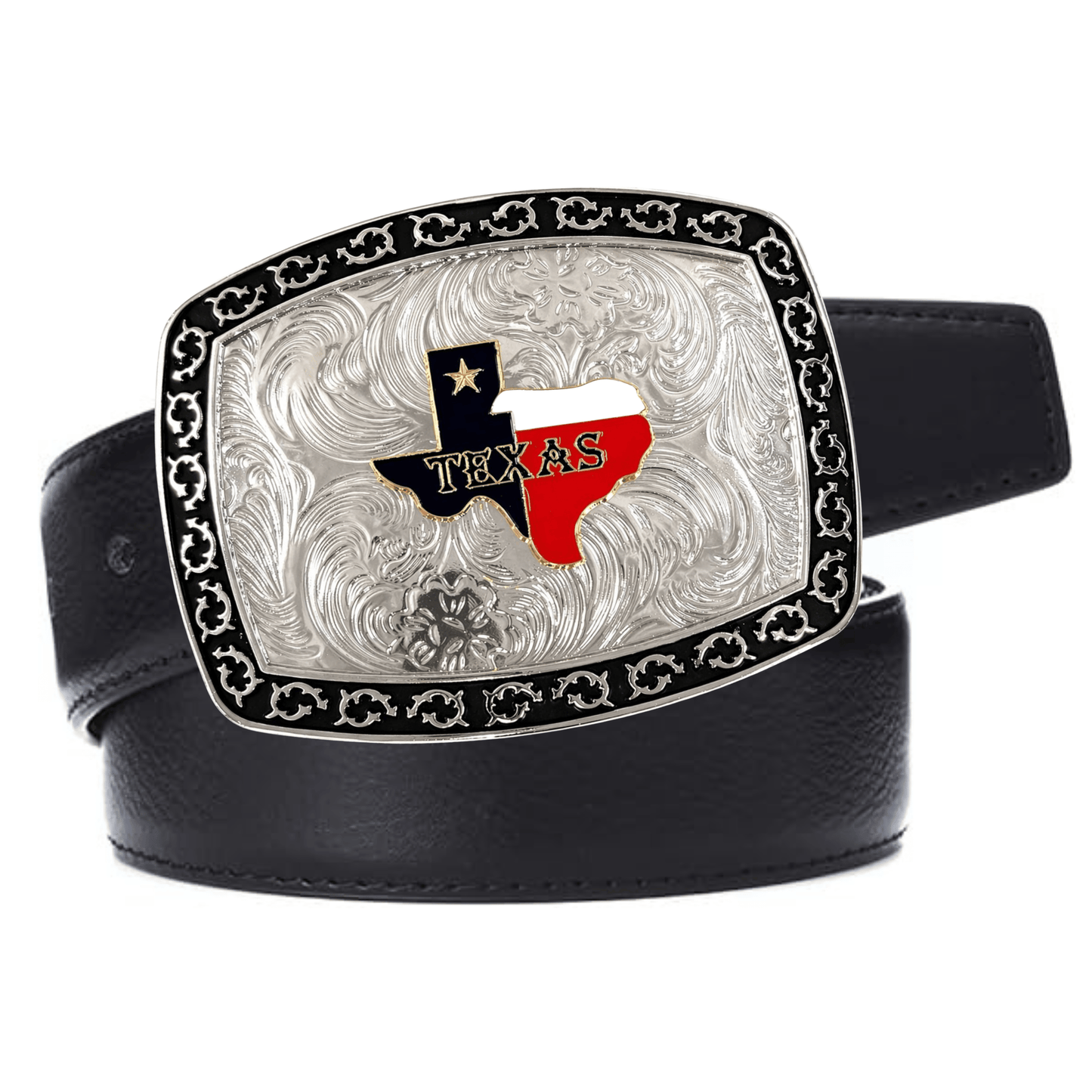 Texas TX State Flag Western Rodeo Large Metal Belt Buckle