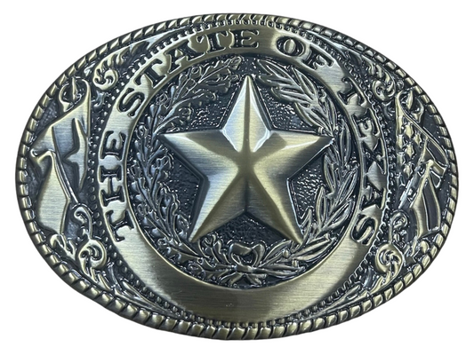 WMG Texas State Belt Buckle Flag Map Cowboy Rodeo Western Fashion Star Emblem Unisex Buckles