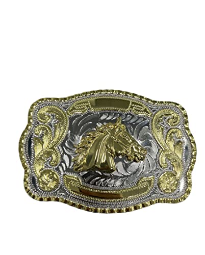 Horse Head Rodeo Belt Buckle – Western Fashion Gold Buckle For Men Hebillas Vaqueras