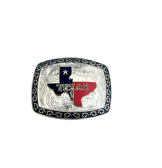 Texas TX State Flag Western Rodeo Large Metal Belt Buckle